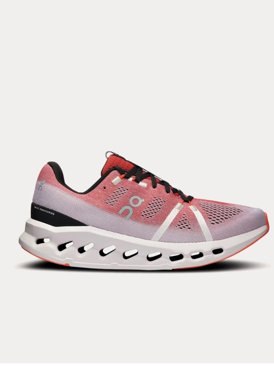 On Running Other - On Running Cloudsurfer Men size 11 Running Shoes — Coral red / white /Black